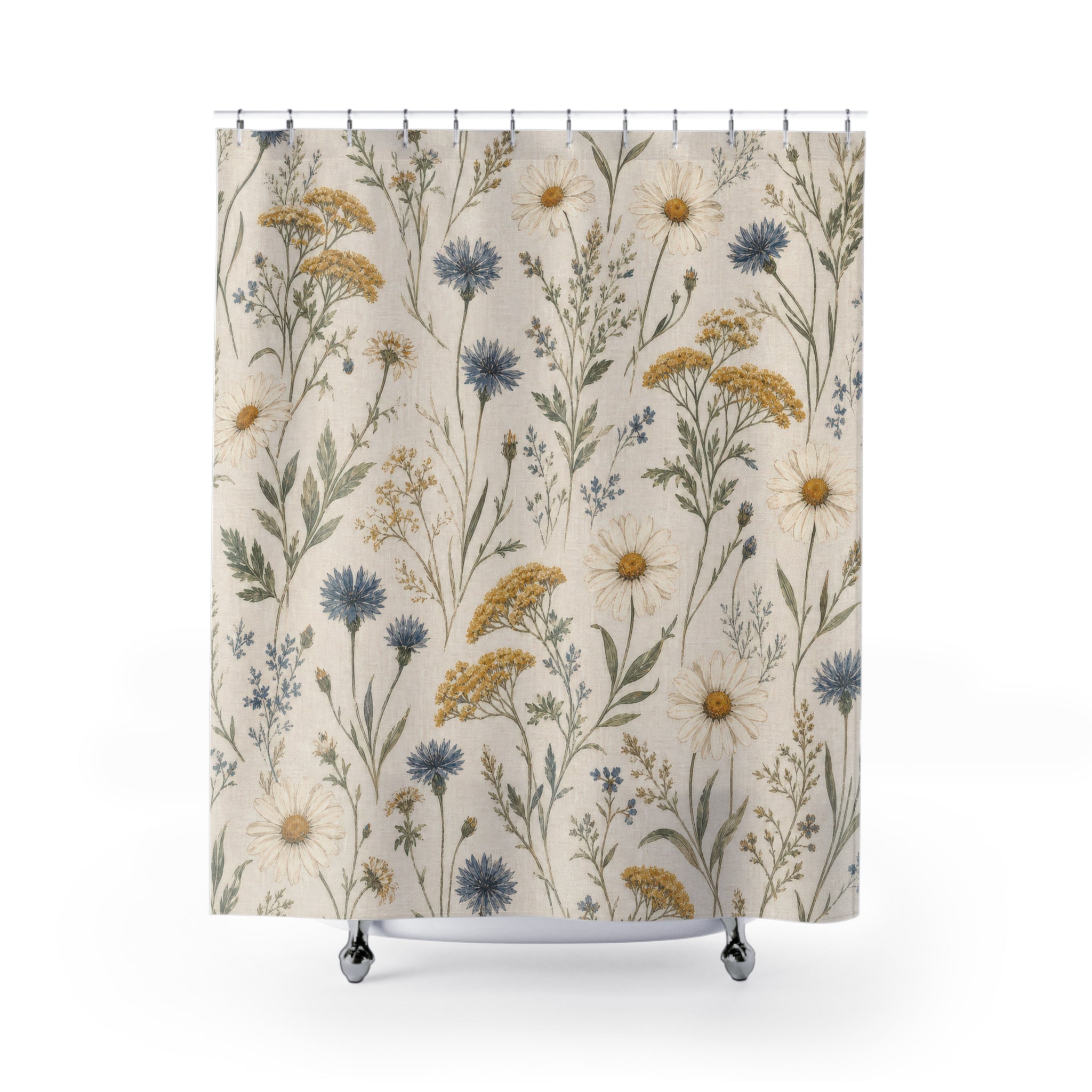 Rustic Wildflower Shower Curtain