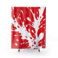 White Paint Splash Shower Curtain