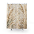 Oat Grass Canopy Beige Botanical Shower Curtain