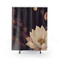 Moonlit Lotus Elegant Shower Curtain