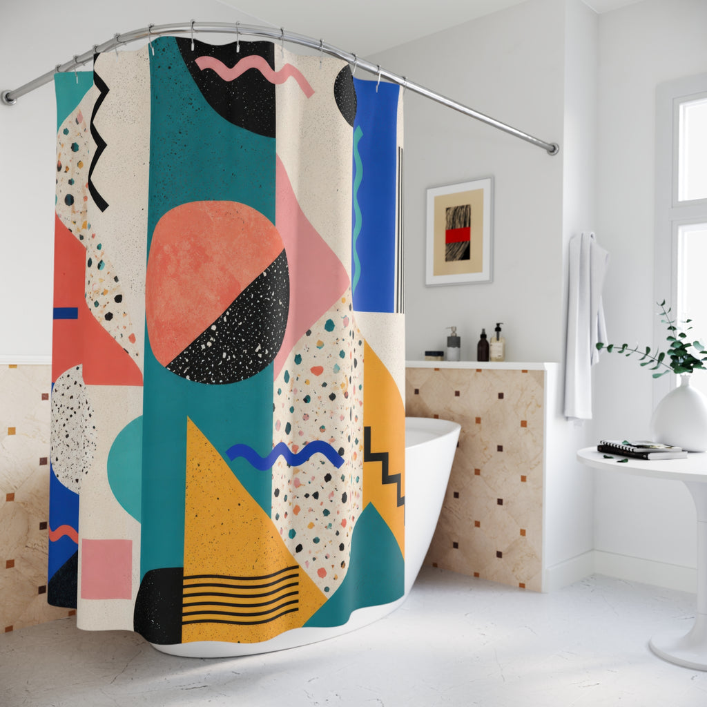80s Statement Shower Curtain