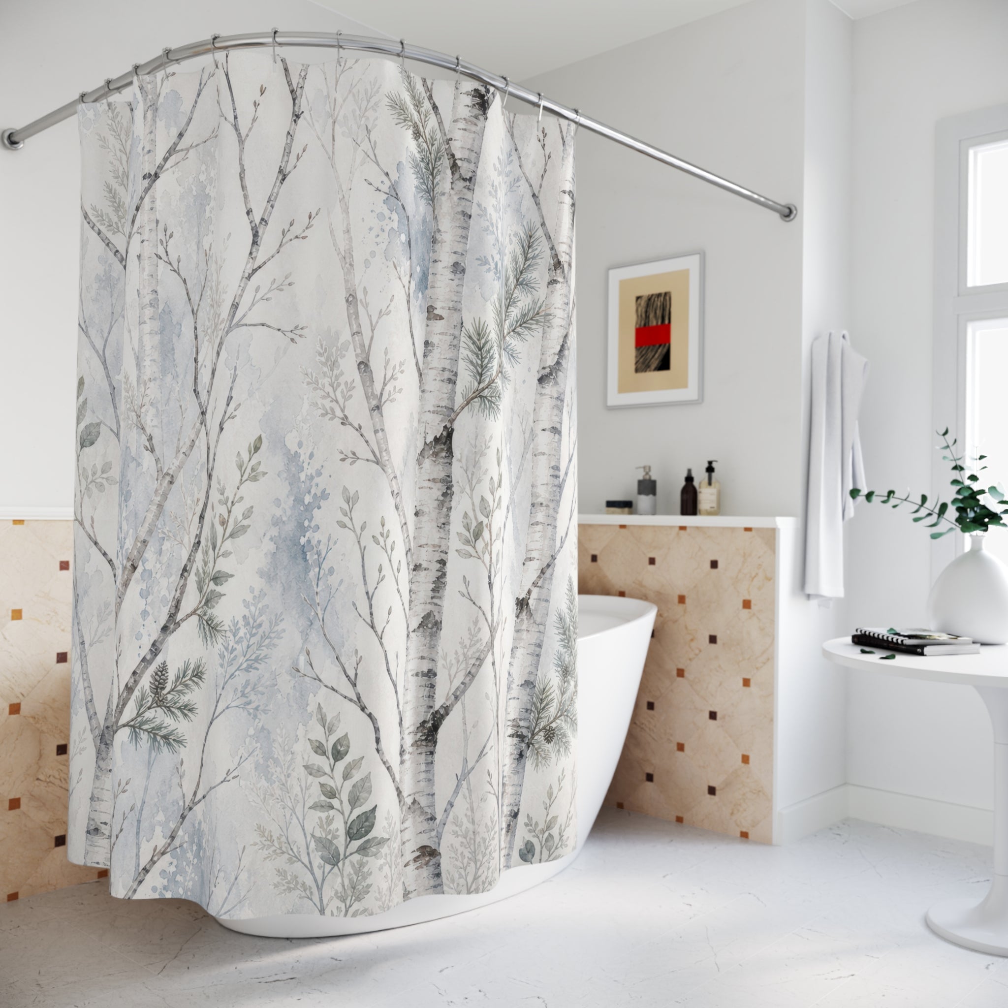 Winter Forest Shower Curtain