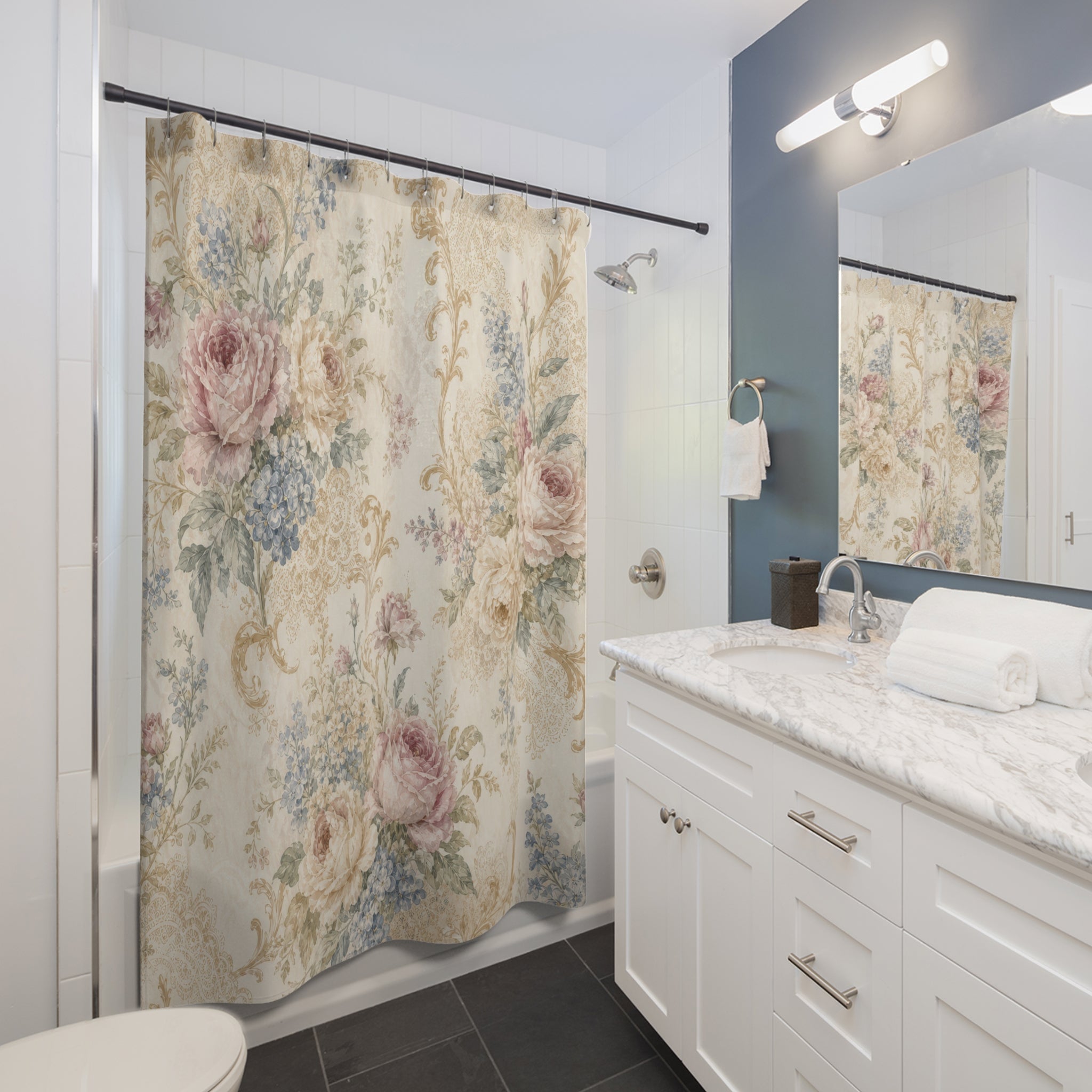 Painterly Edwardian Shower Curtain