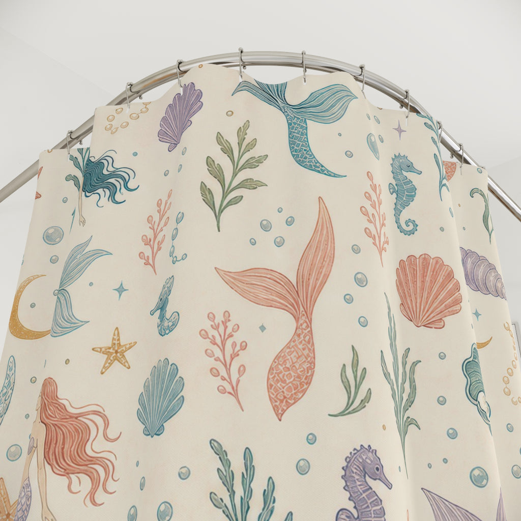 Mermaid Ocean Shower Curtain