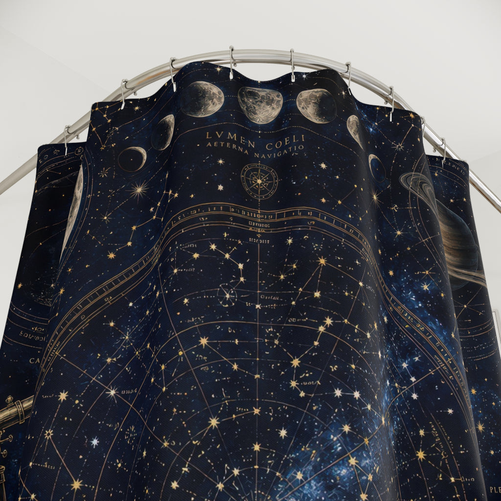 Celestial Shower Curtain: Astronomy Star Map