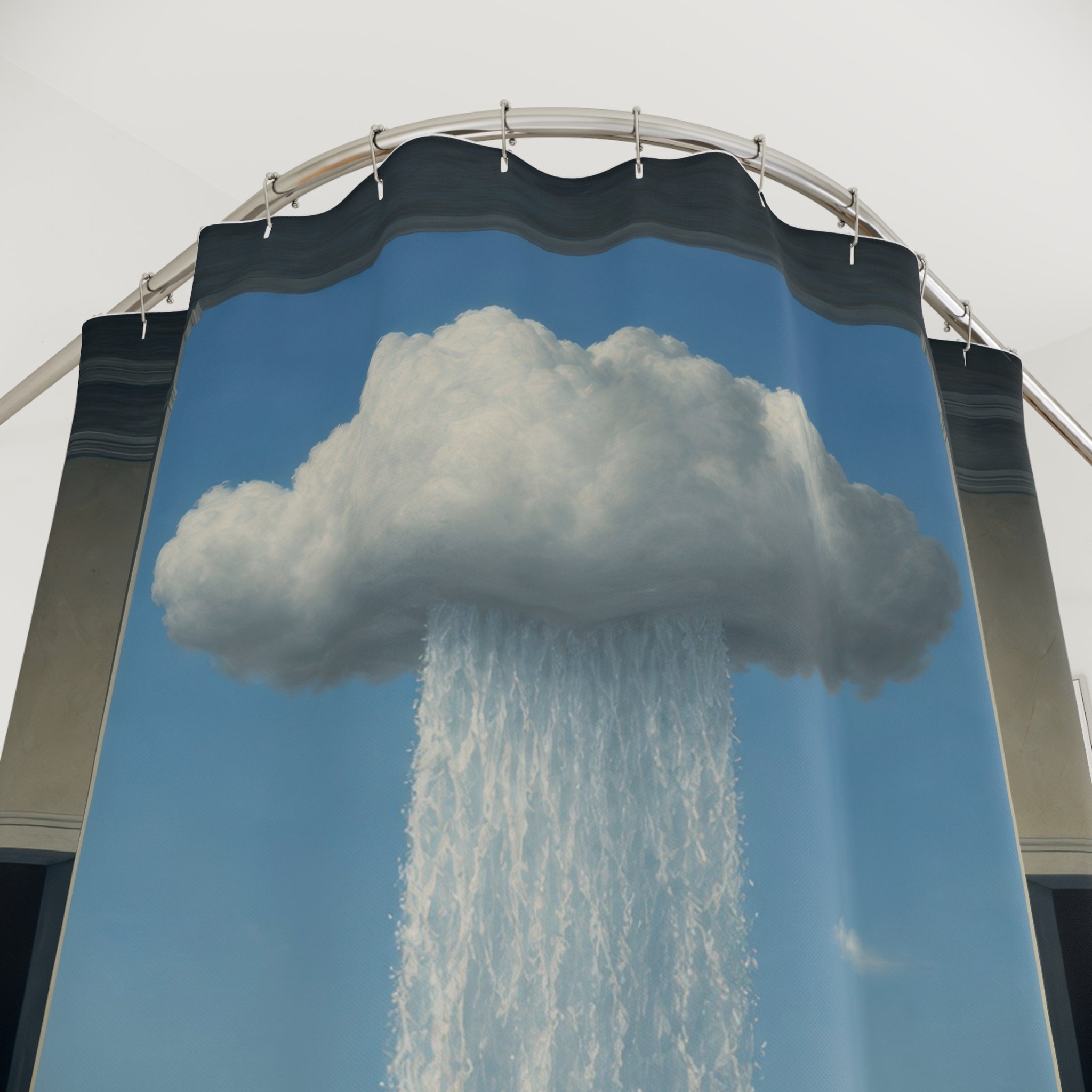 Cloud Waterfall Art Print Shower Curtain