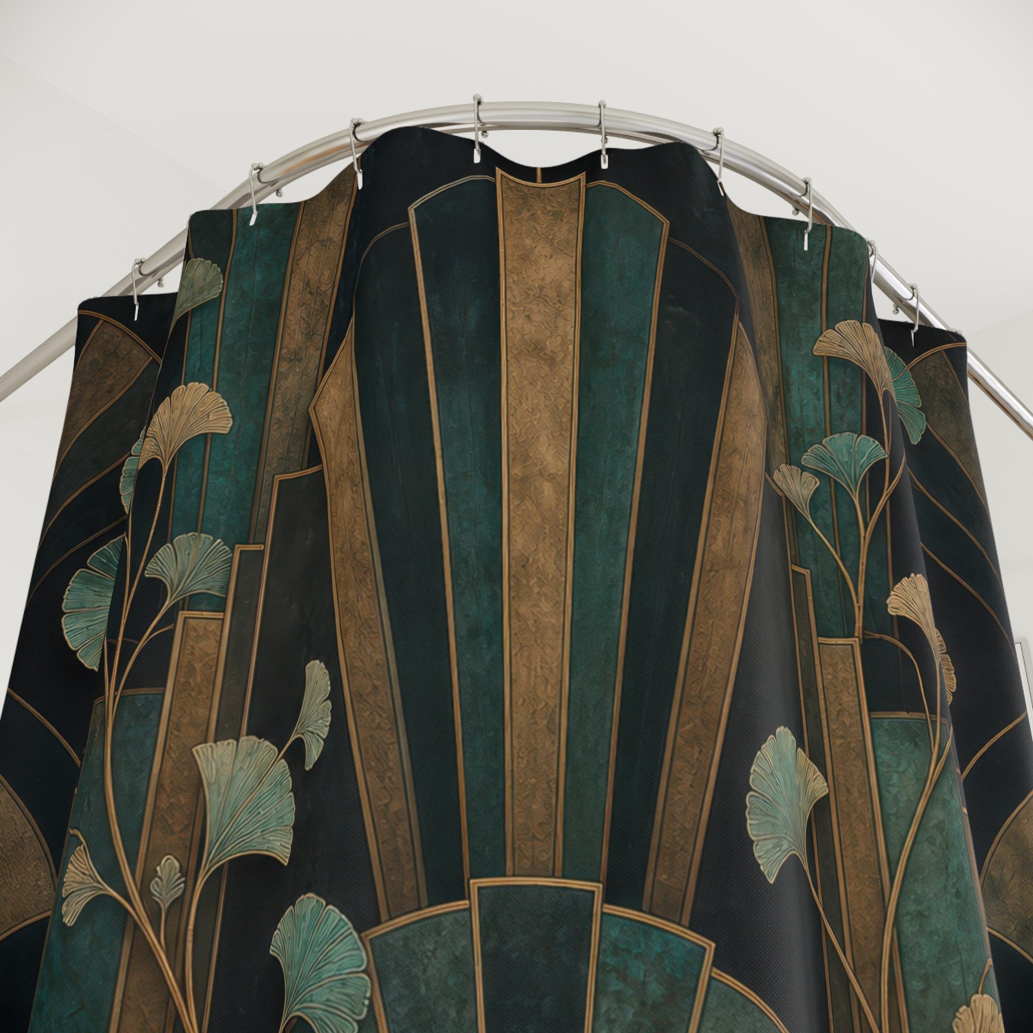 Antique Art Deco Ginkgo Shower Curtain