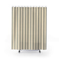 Narrow Black Stripe Shower Curtain