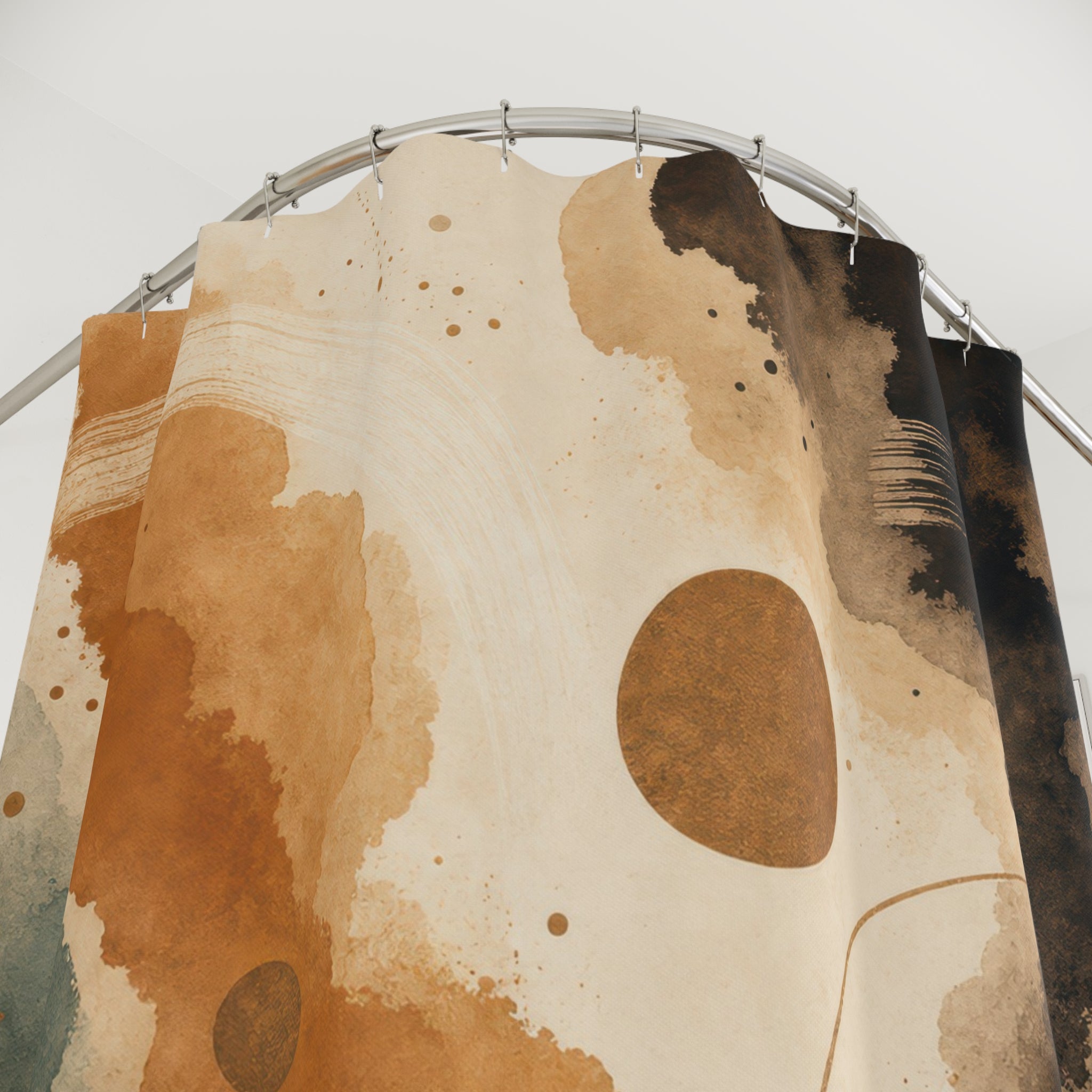 Bronze Black Shower Curtain
