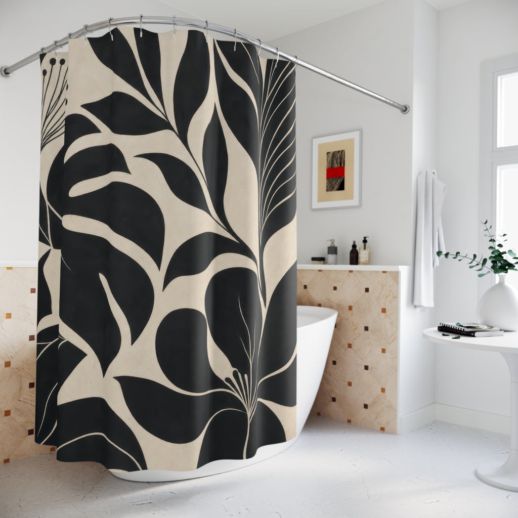 Tropical Leaf Shower Curtain