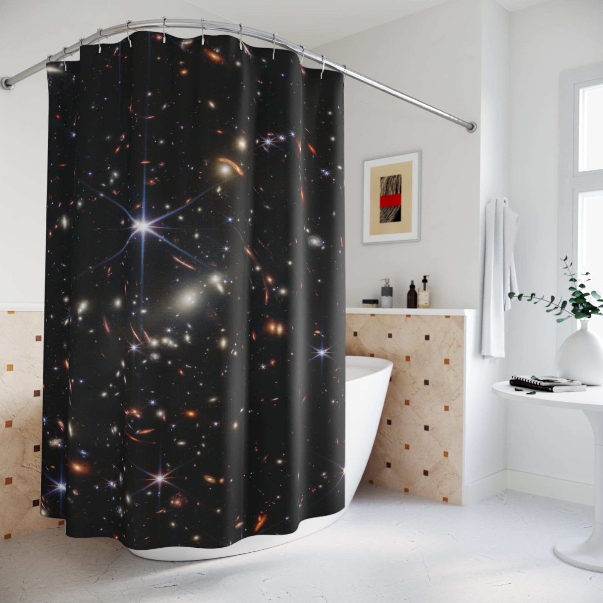 James Webb Deep Field Shower Curtain