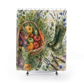 Watercolor Garden Harvest Shower Curtain