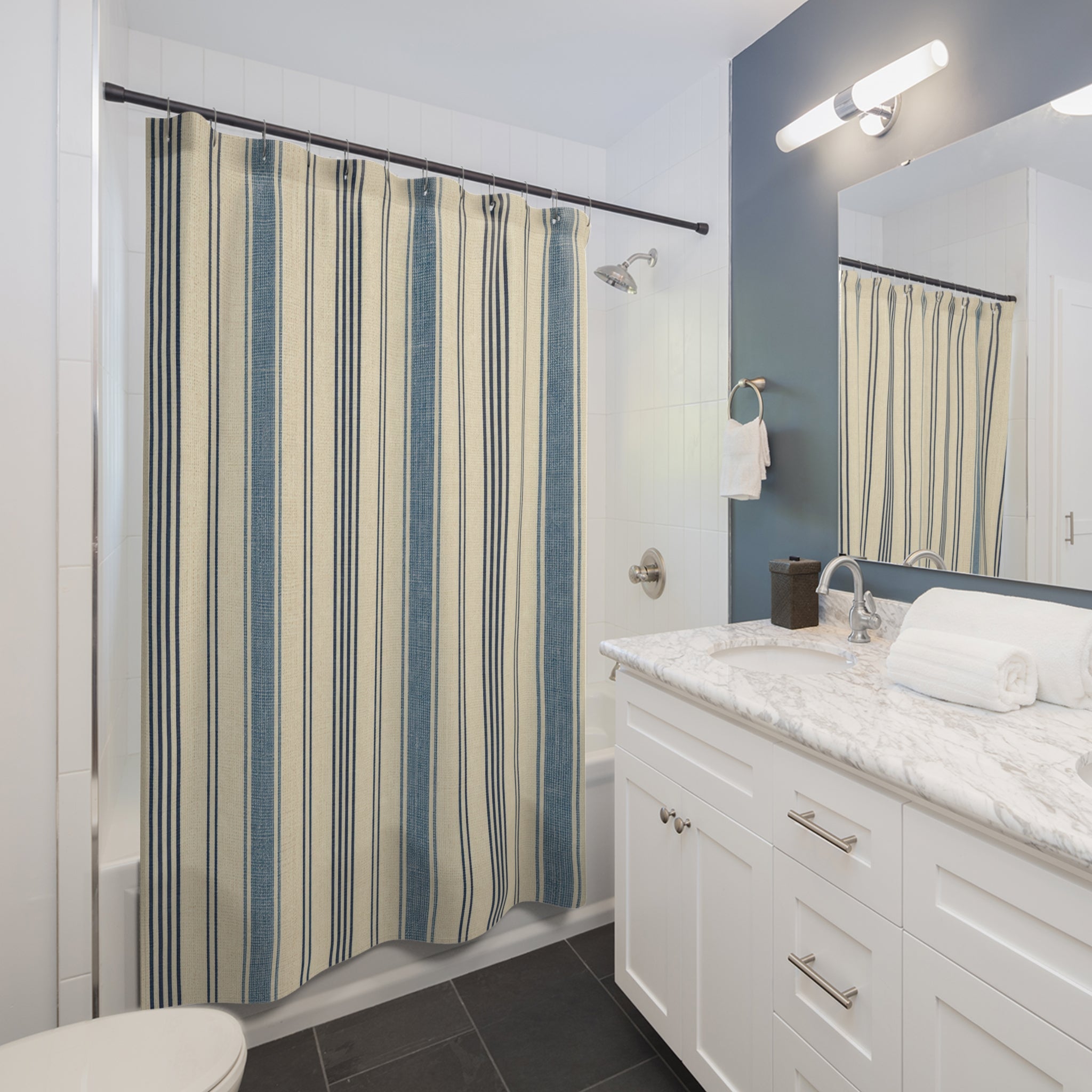 Antique Mattress Stripe Shower Curtain