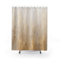 Beige Gold Shower Curtain