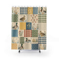 Mallard Patchwork Quilt Shower Curtain