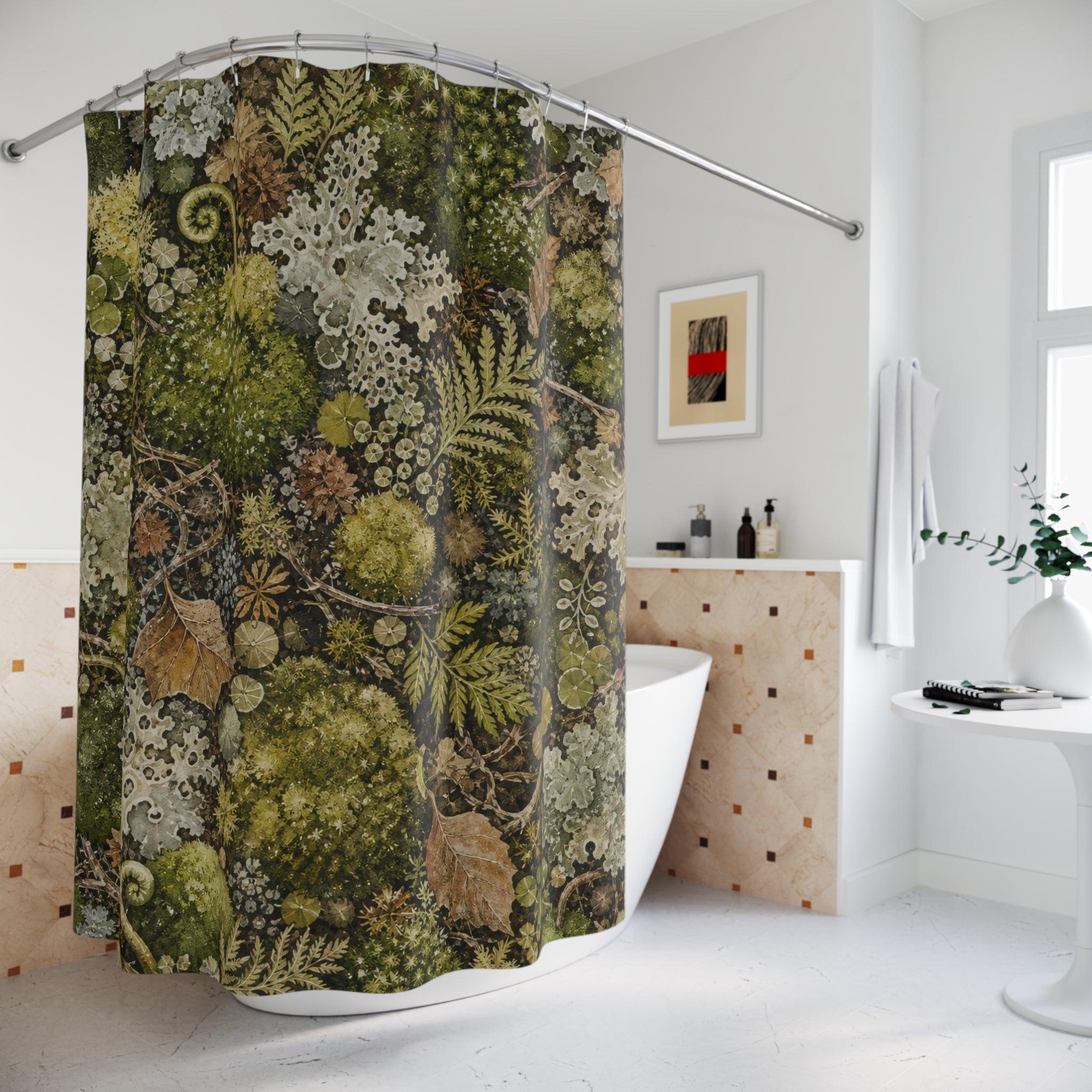 Moss Forest Floor Shower Curtain