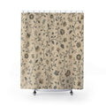 Vintage Farmhouse Blue Botanical Shower Curtain