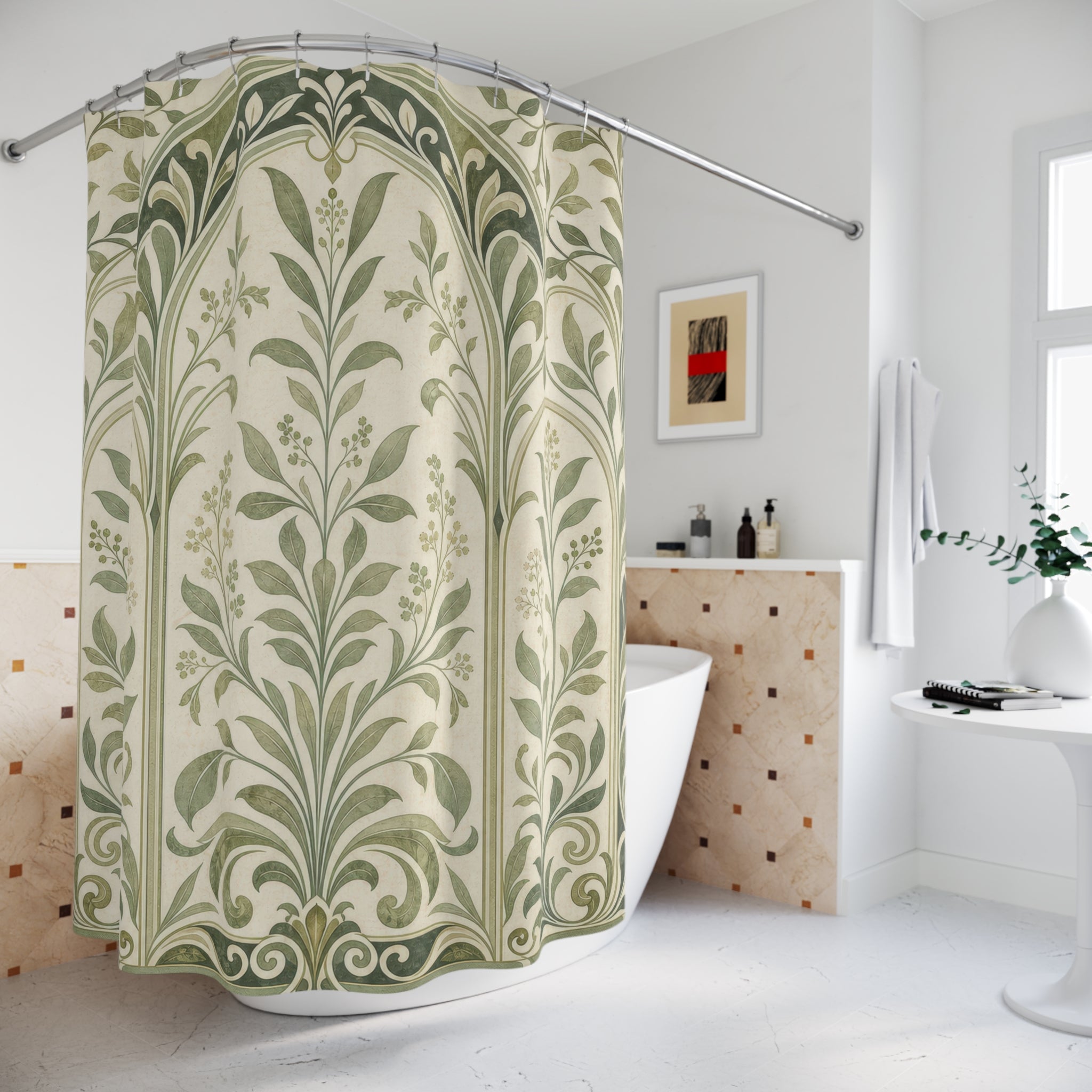 Art Nouveau Arch Shower Curtain