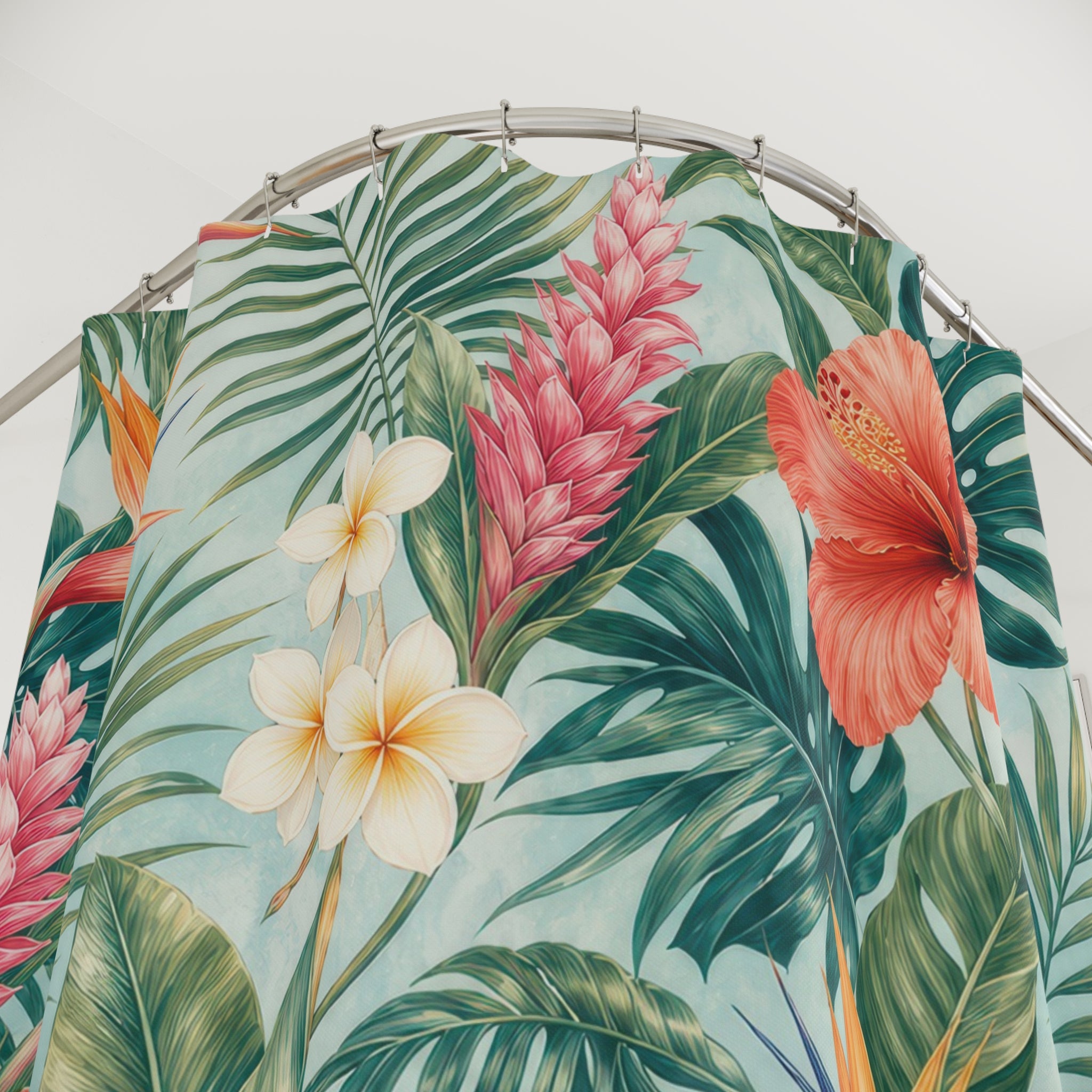 Tropical Hibiscus Shower Curtain