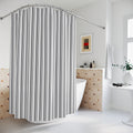 Grey Modern Stripe Shower Curtain