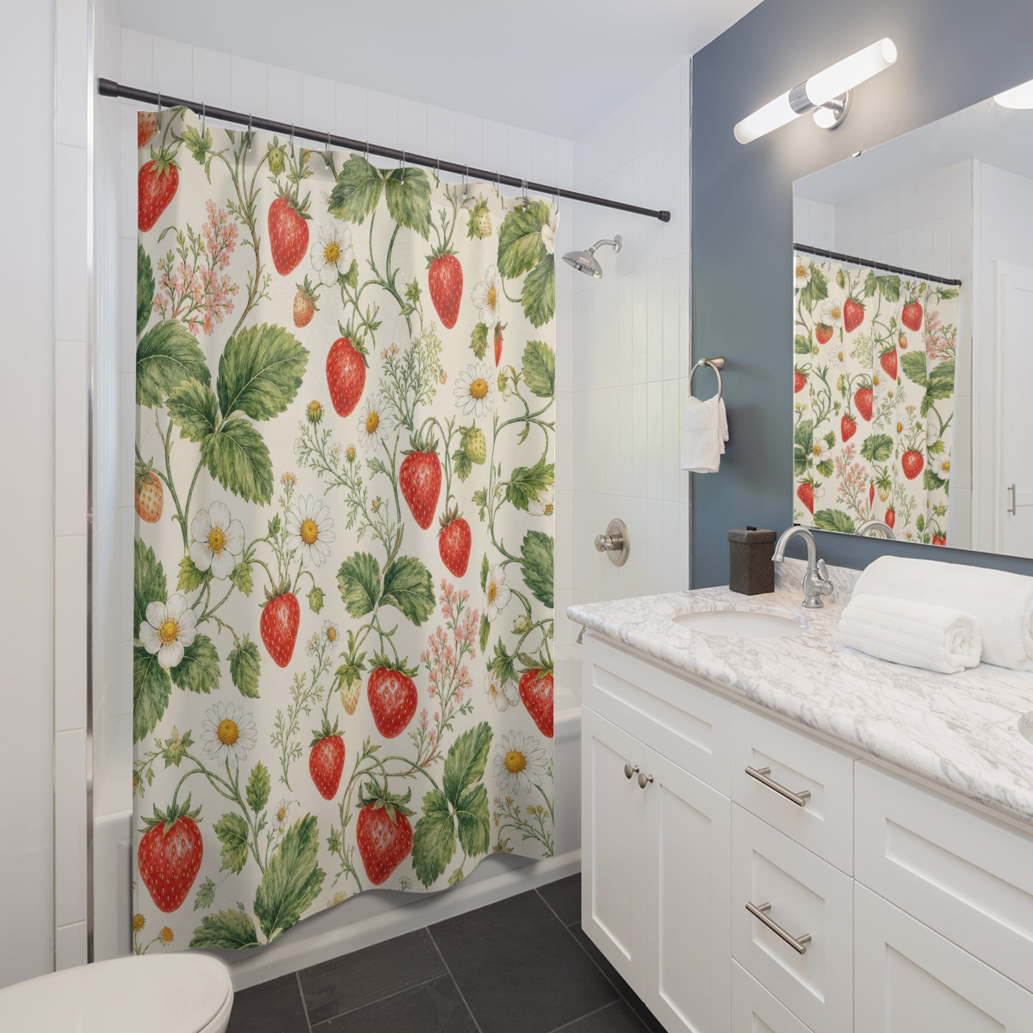 Strawberry Vine Shower Curtain