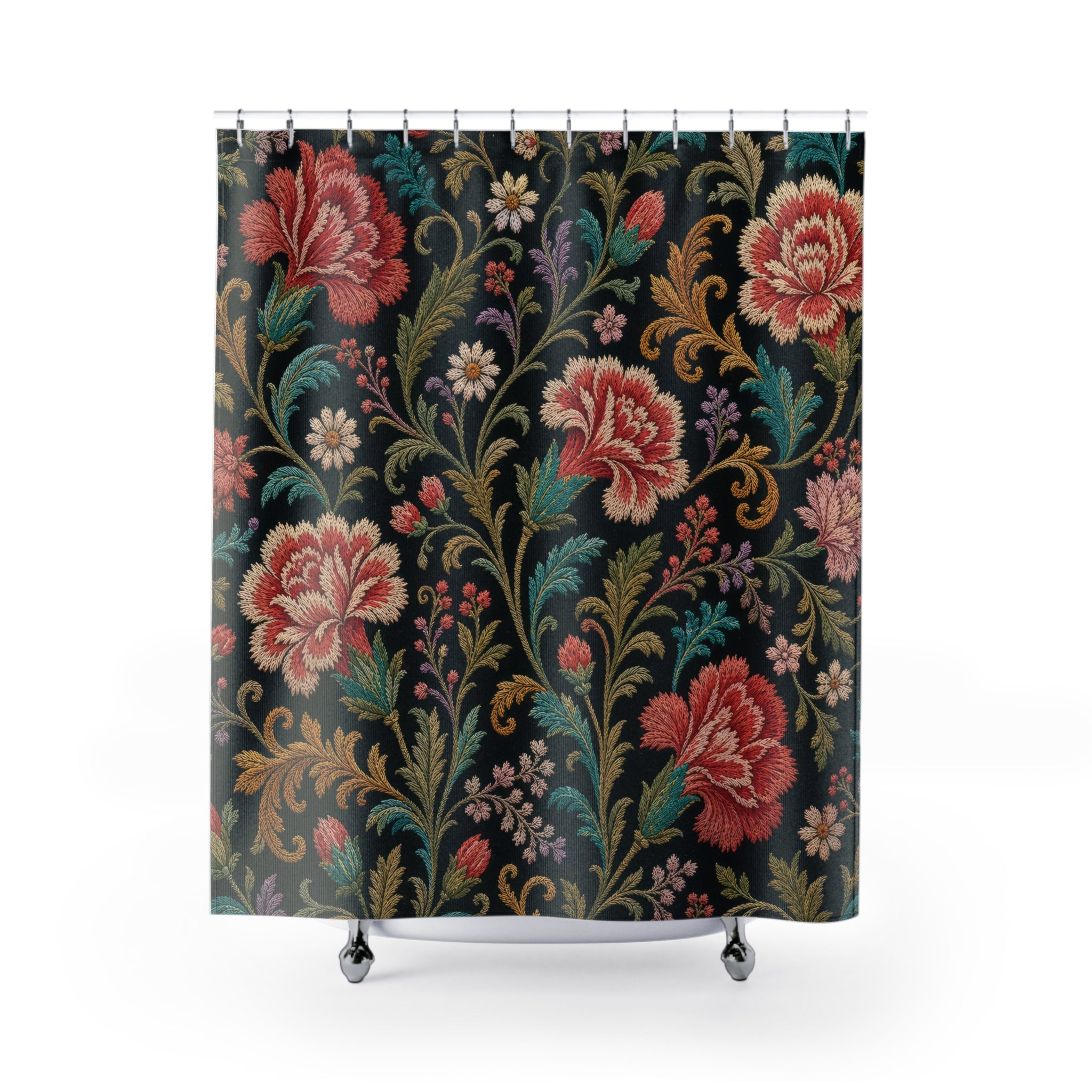 Vintage Rose Vine Shower Curtain