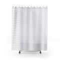 White Shower Curtain, Minimal Dot Bath Decor, Modern White Texture Pattern, Guest Bathroom Decor, Soft Spa Neutral Clean Style Decor