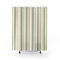 Eucalyptus Ticking Stripe Shower Curtain