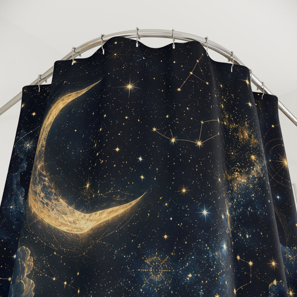 Celestial Shower Curtain: Starry Night Sky