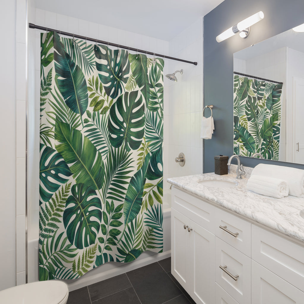 Palm Leaf Shower Curtain