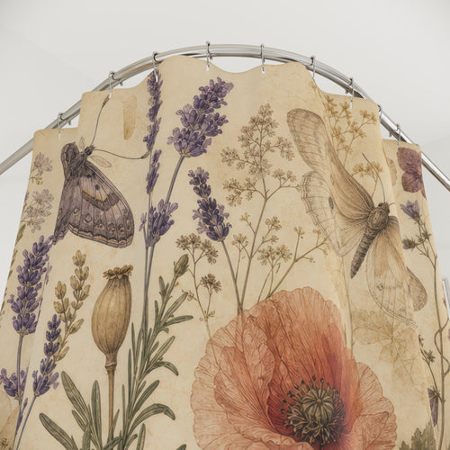 Antique Herbarium Shower Curtain