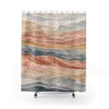 Layered Canyon Landscape Shower Curtain