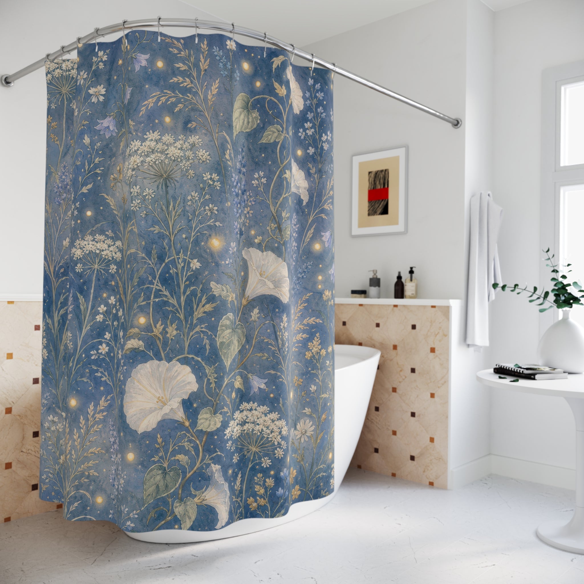 Moonlit Meadow Shower Curtain