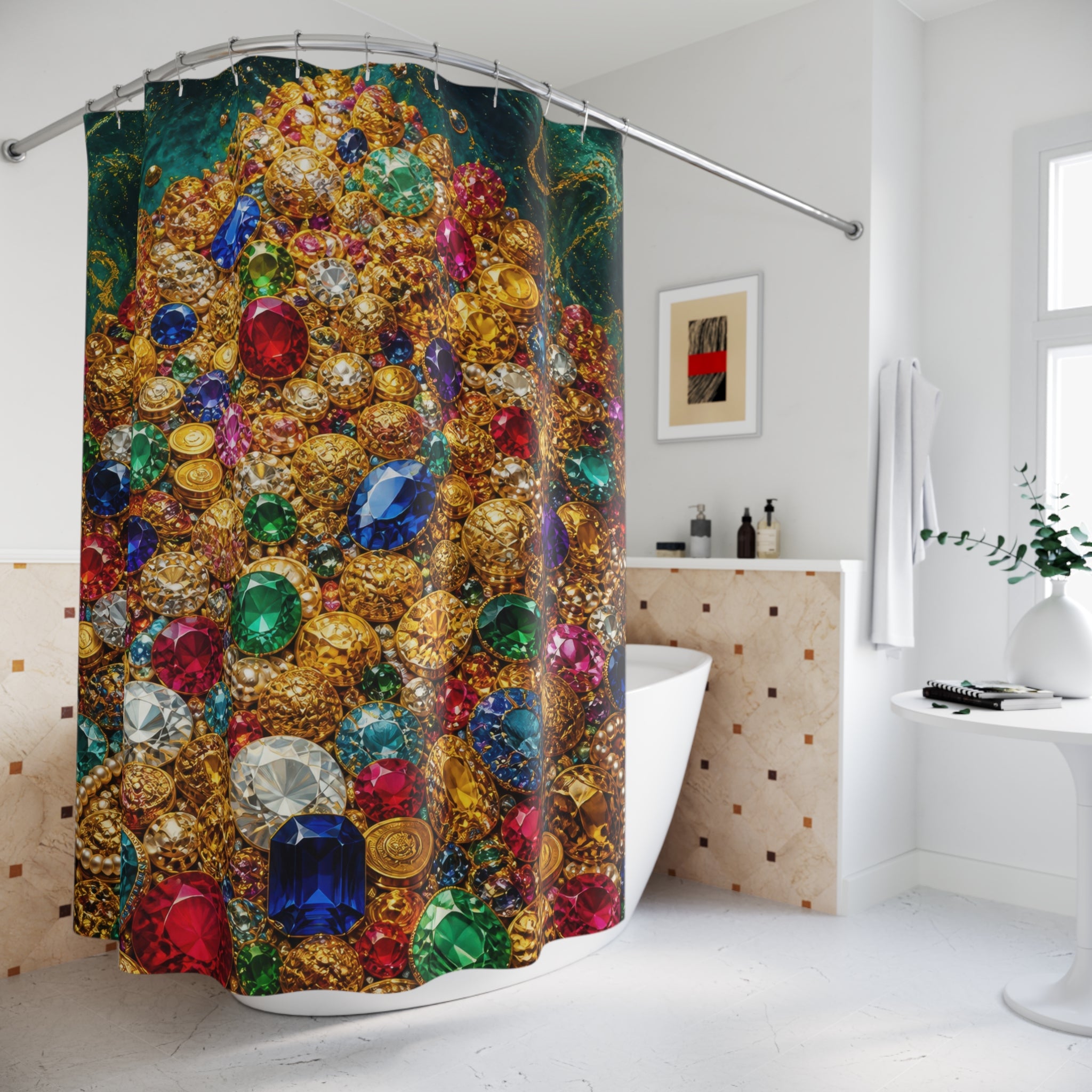 Unique Treasure Shower Curtain