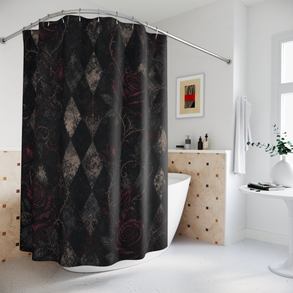 Gothic Harlequin Diamond Shower Curtain