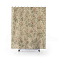 Faded Rose Farmhouse Vintage Floral Shower Curtain