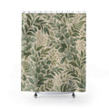 Sage Green Eucalyptus Leaf Shower Curtain