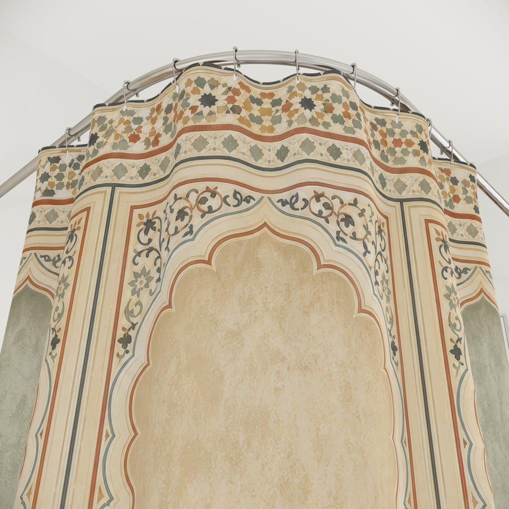 Sage Tile Shower Curtain