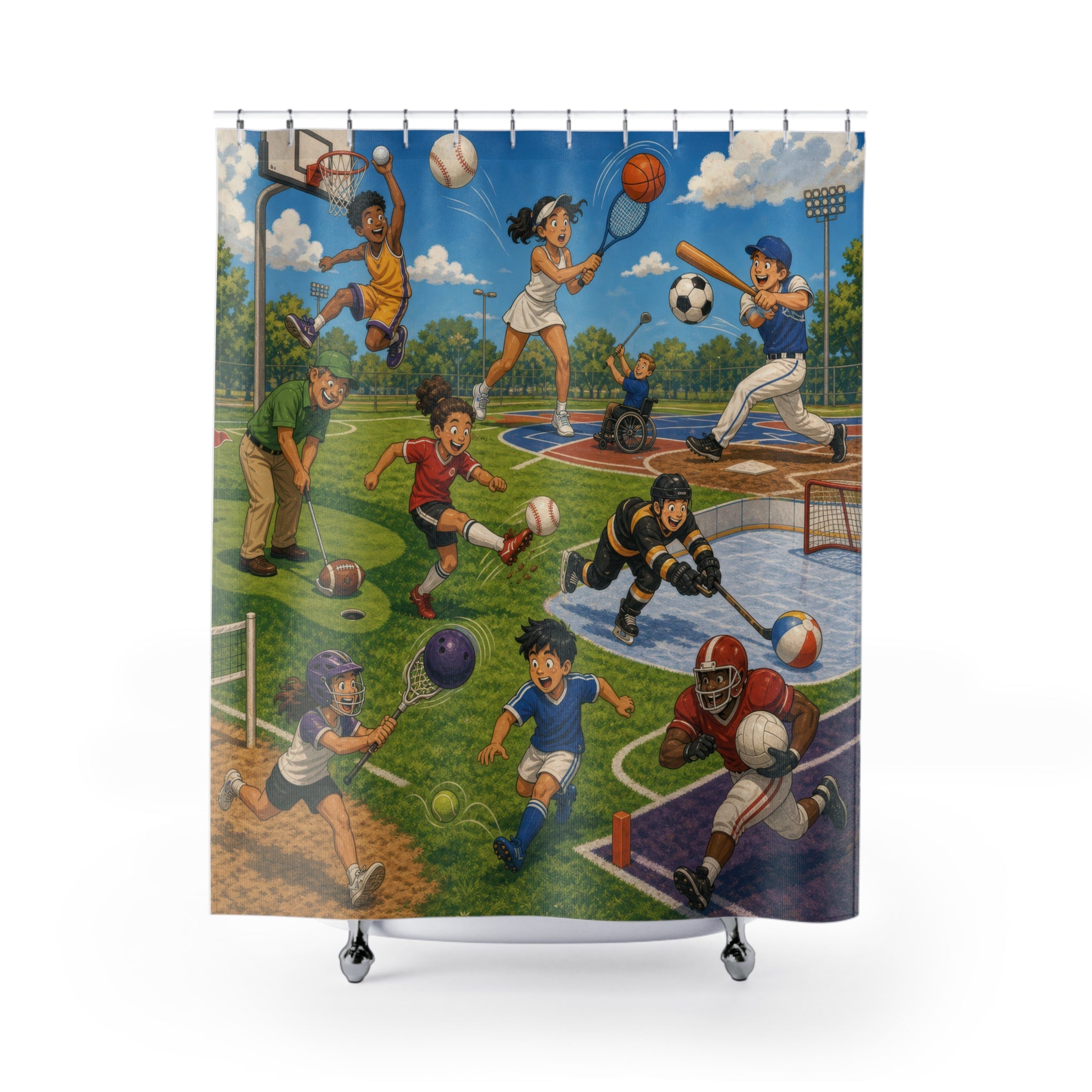 Unique Sports Shower Curtain