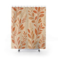 Terracotta Leaf Shower Curtain