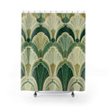 Art Deco Fan Shower Curtain