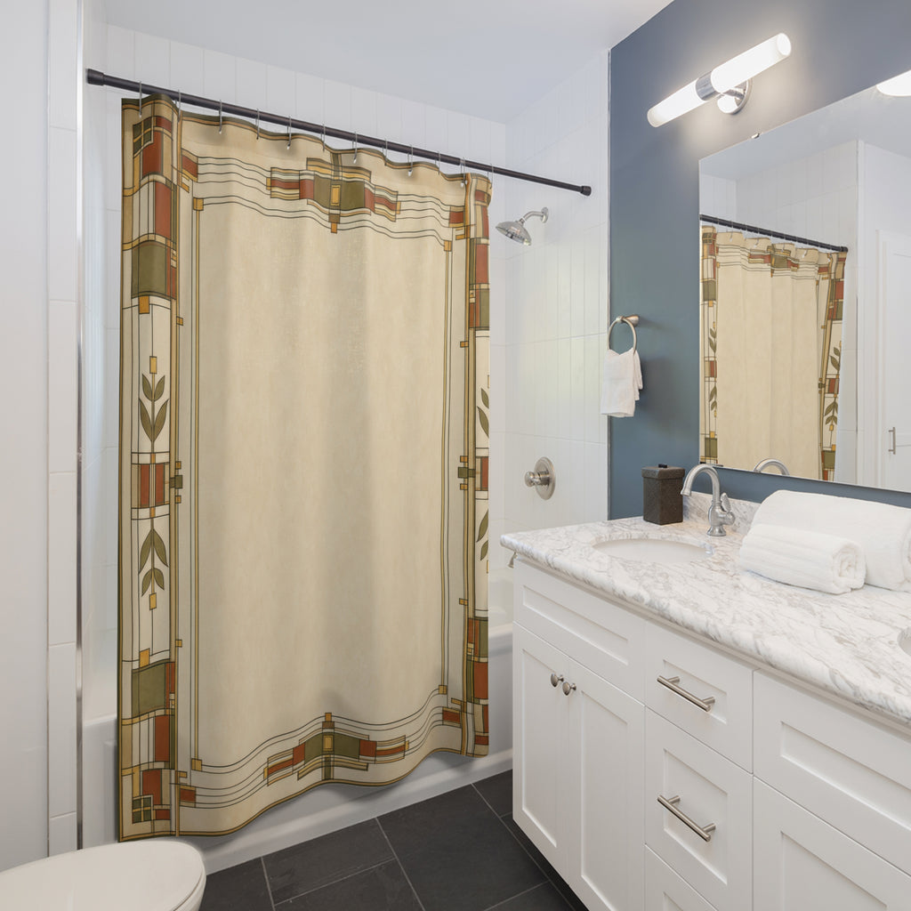 Prairie Border Shower Curtain