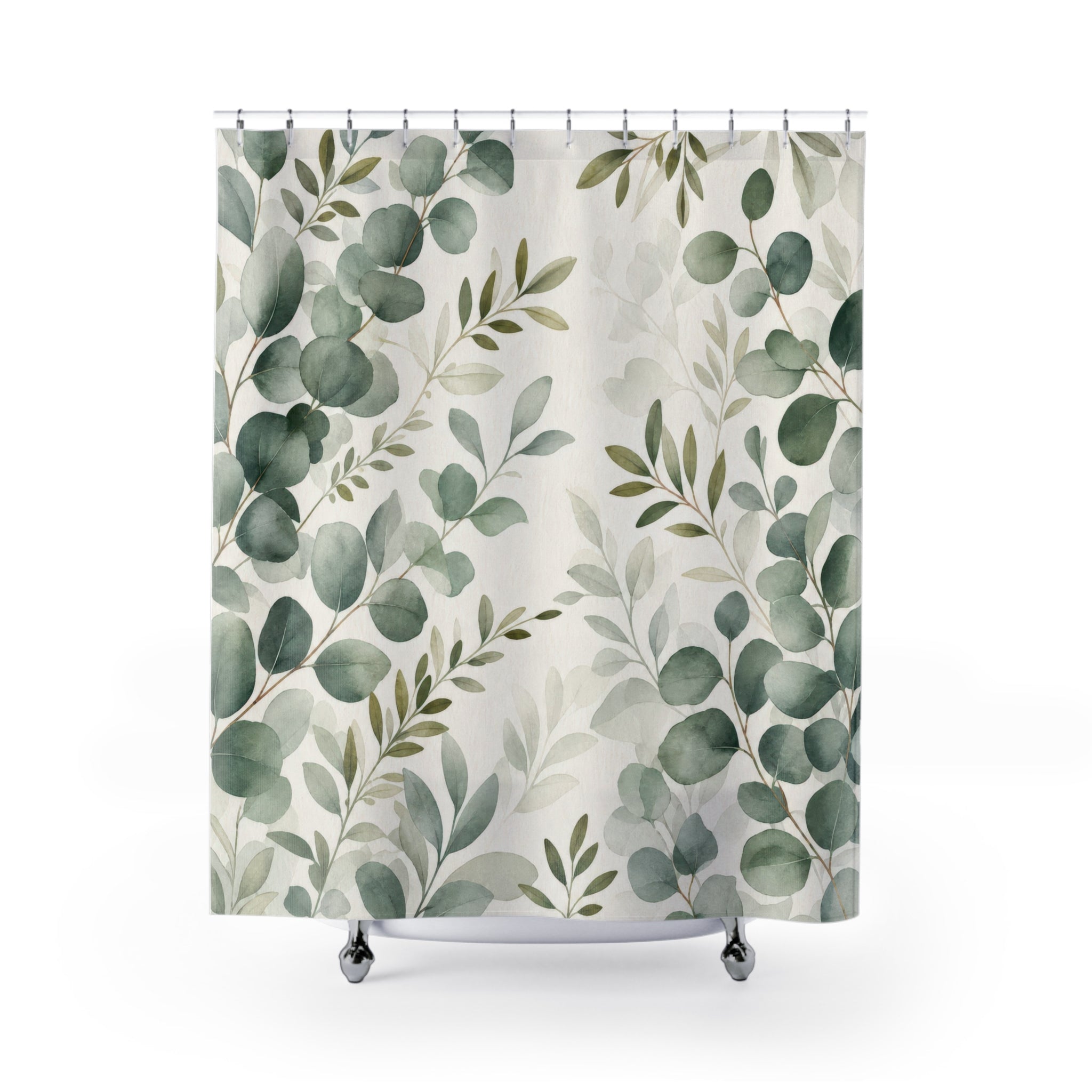 Green Eucalyptus Shower Curtain