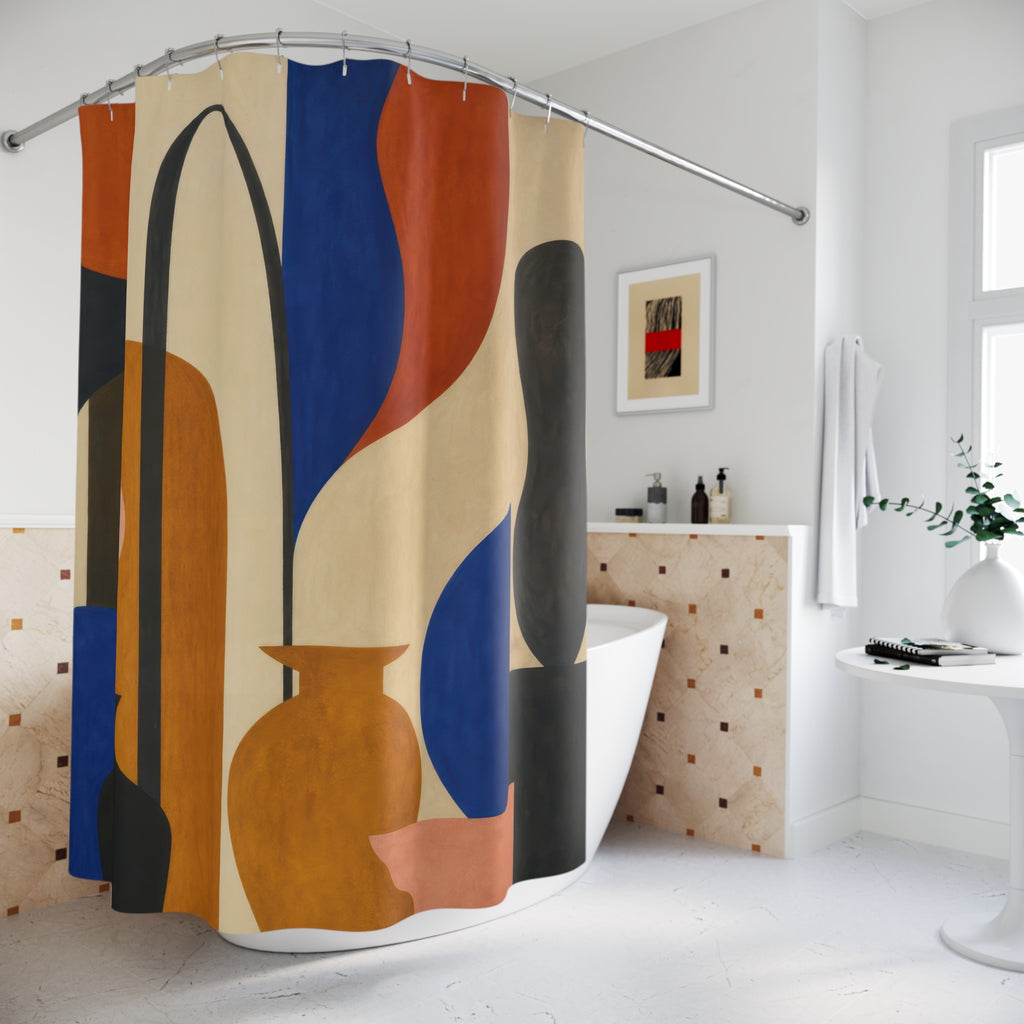 Modernist Museum Abstract Shower Curtain