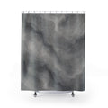 Gray Watercolor Abstract Shower Curtain