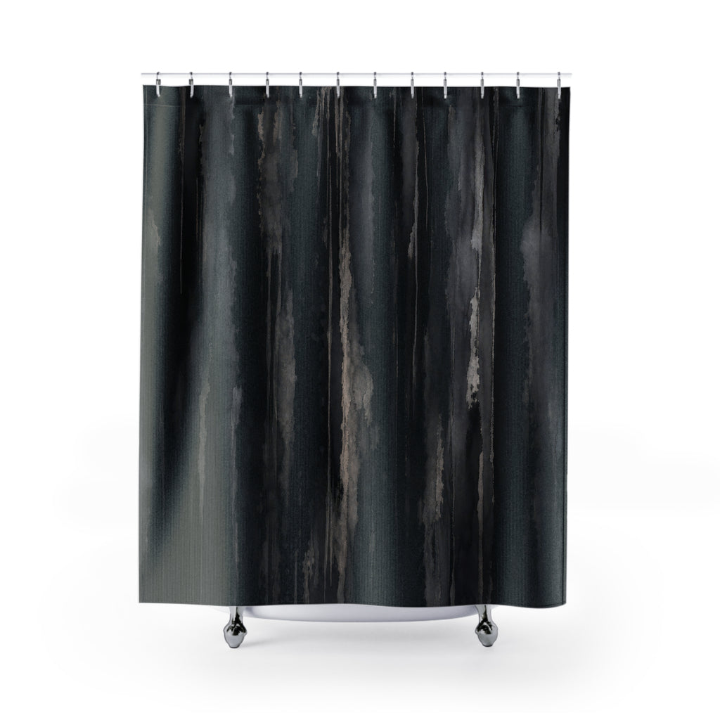 Watercolor Abstract Brush Stroke Shower Curtain