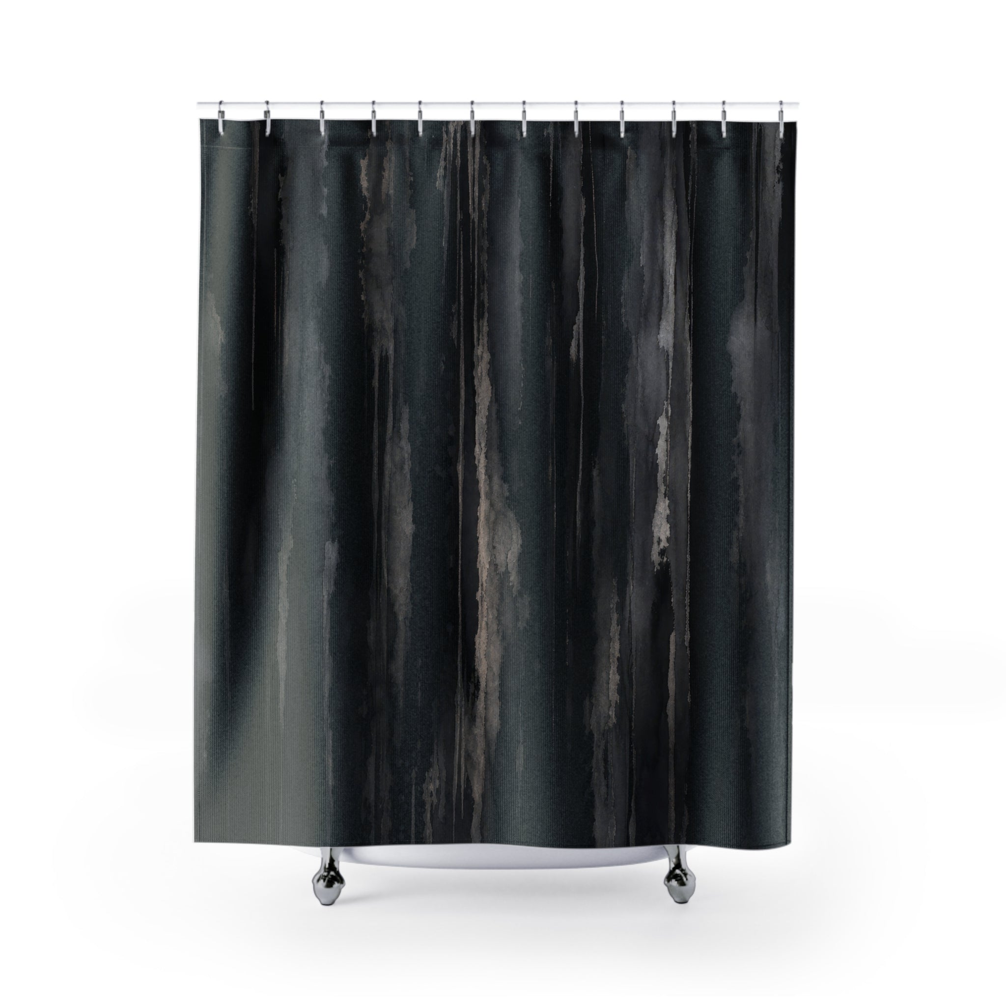 Watercolor Abstract Brush Stroke Shower Curtain