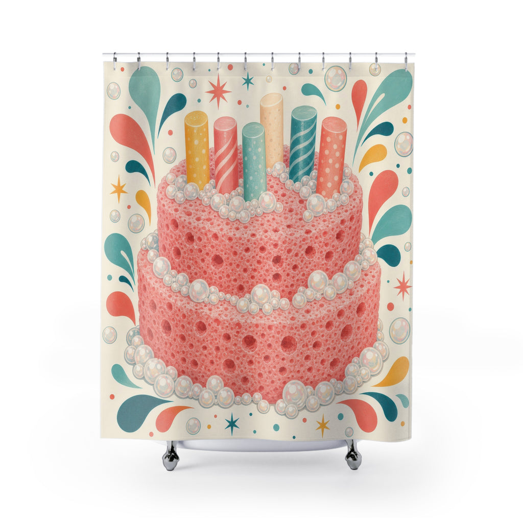 Pink Cake Shower Curtain