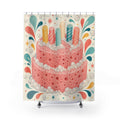 Pink Cake Shower Curtain