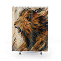 Roaring Animal Portrait Shower Curtain